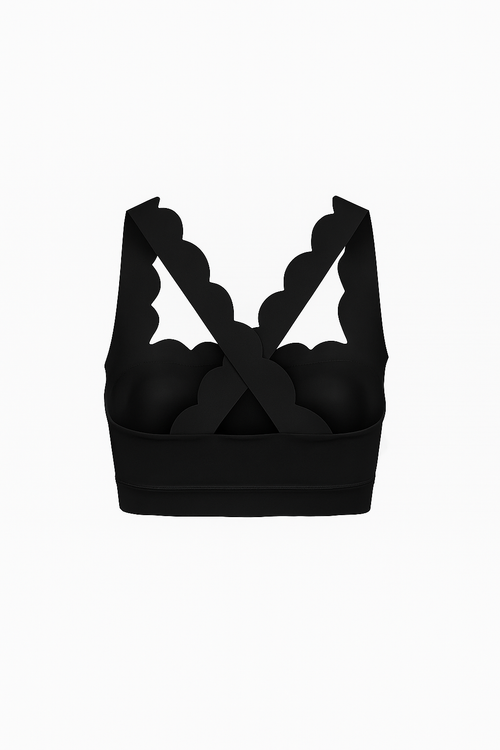 Czarny top | "Pearl Noir"