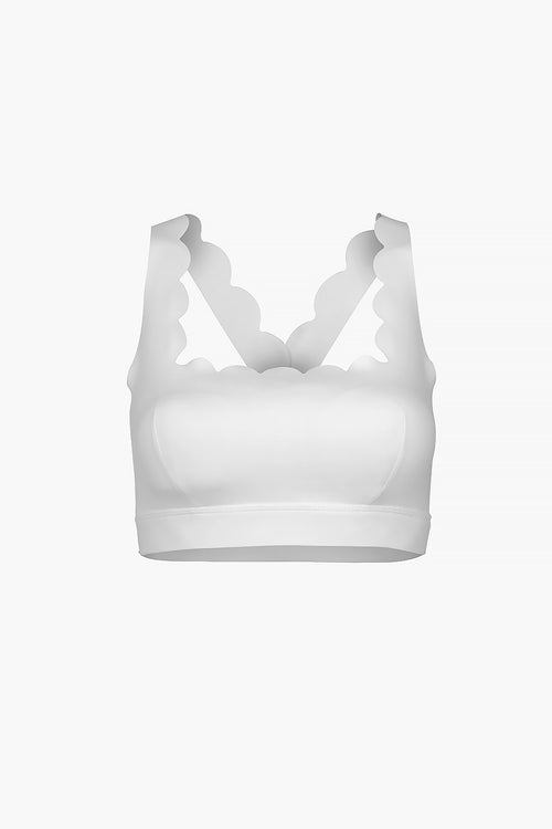 Biały top sportowy | Pearl